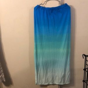 Ombré maxi skirt